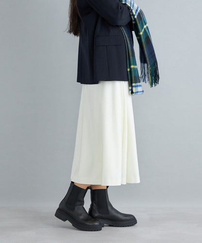 〈手洗い可能〉ウールサキソニーフレアスカート