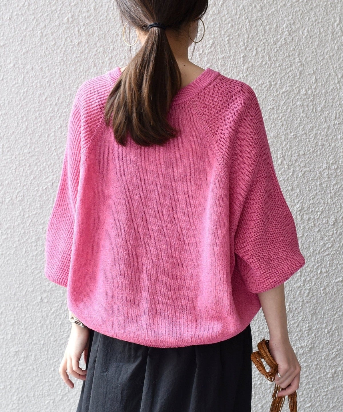 〈手洗い可能〉 ペーパー コットン カーディガン