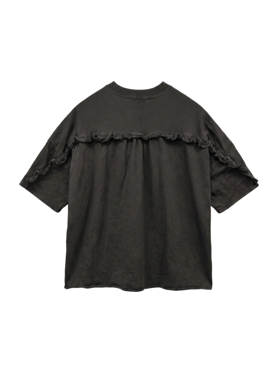 〈洗濯機可能〉バック フリル 半袖 Tシャツ