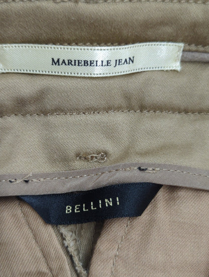 BELLINI:コットンサテンテーパードパンツ