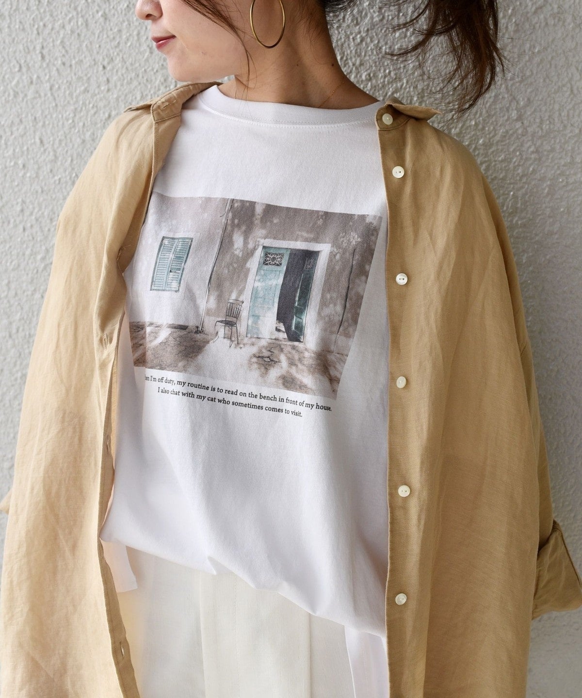 オーガニックコットン フォト ショート スリーブ TEE