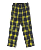 SHIPS Primary Navy Label:ウールチェックパンツ（ネイビー）