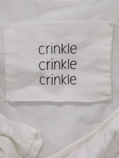 crinkle crinkle crinkle:〈手洗い可能〉コットン フリルカラー シャツ
