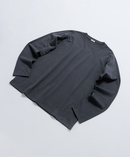 SHIPS: 抗菌・防臭 NANO-FINE(R) ハイゲージ クルーネック Tシャツ (ロンT)