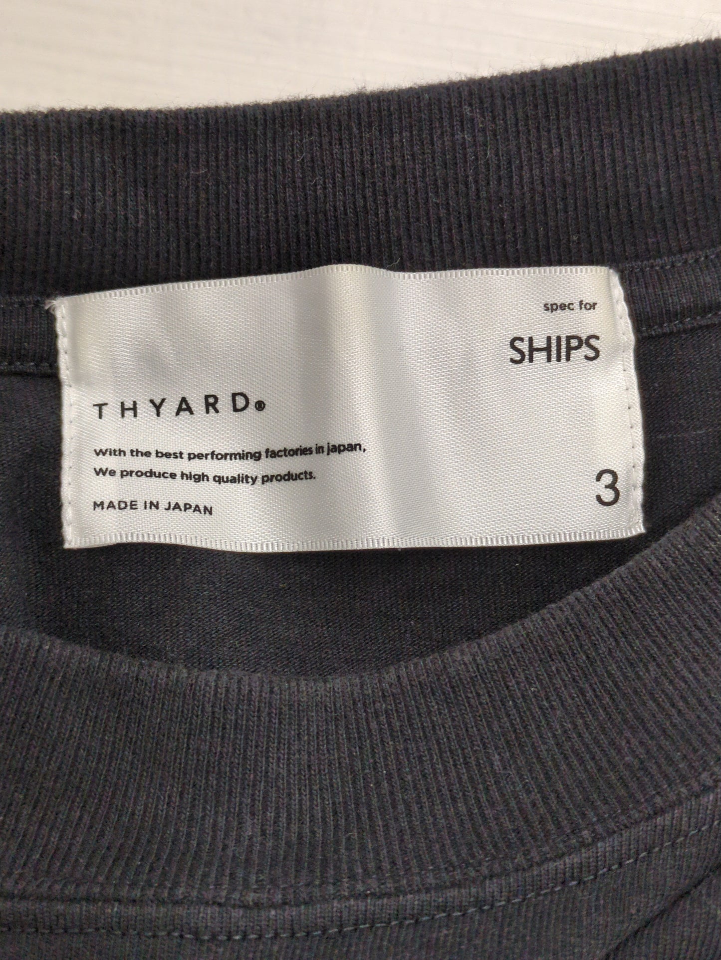 【SHIPS別注】THYARD: エーゲ海コットン ボックスシルエット Tシャツ