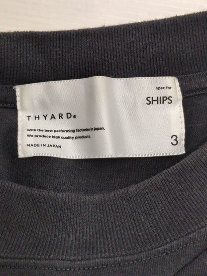 【SHIPS別注】THYARD: エーゲ海コットン ボックスシルエット Tシャツ