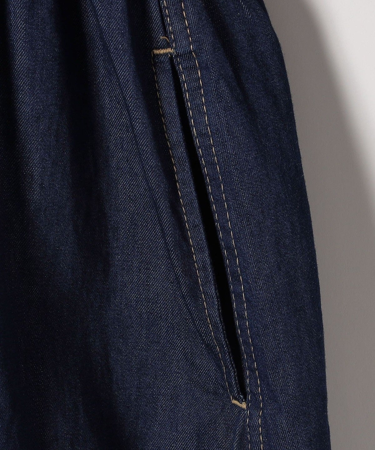 SHIPS any: シャーリング デニム ポケット ワンピース ［SHIPS any DENIM］