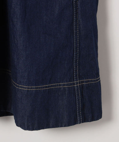 SHIPS any: シャーリング デニム ポケット ワンピース ［SHIPS any DENIM］