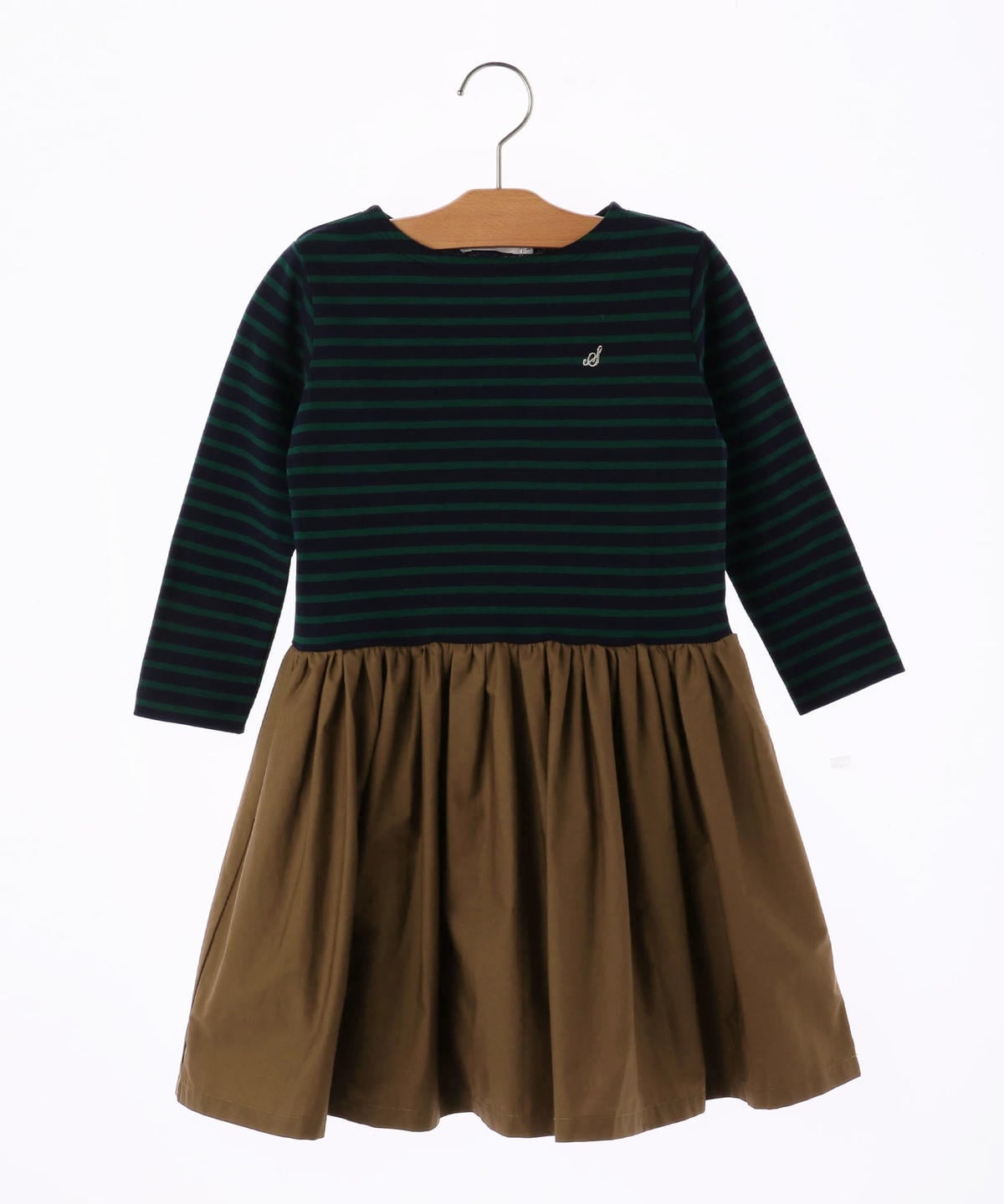 SHIPS KIDS:ボーダー×タイプクロス ワンピース(100〜130cm)