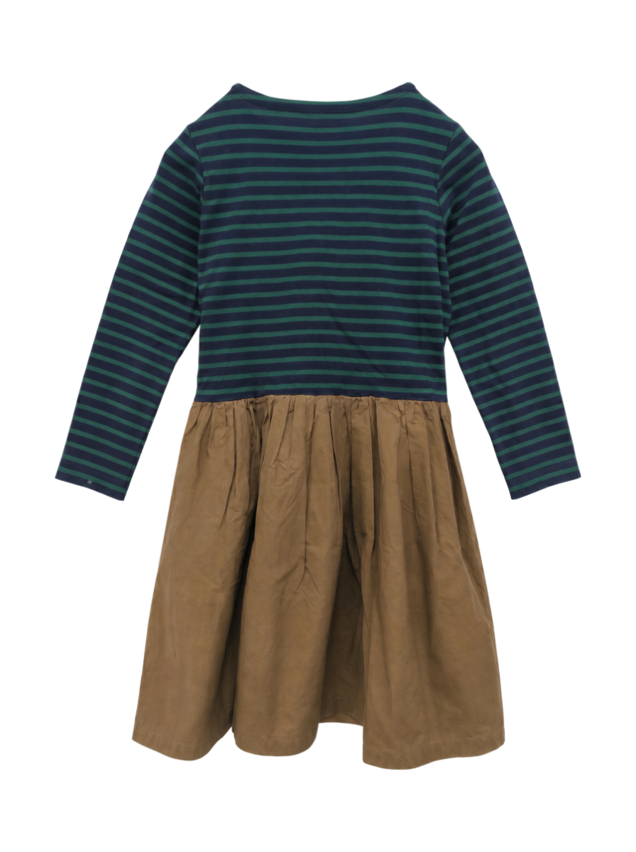 SHIPS KIDS:ボーダー×タイプクロス ワンピース(100〜130cm)