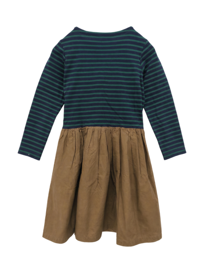 SHIPS KIDS:ボーダー×タイプクロス ワンピース(100〜130cm)