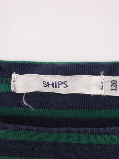 SHIPS KIDS:ボーダー×タイプクロス ワンピース(100〜130cm)