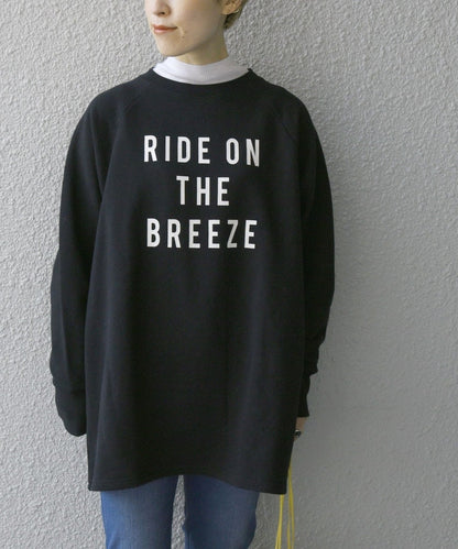 【SHIPS any別注】THE KNiTS: ロゴ ロングスリーブ スウェット