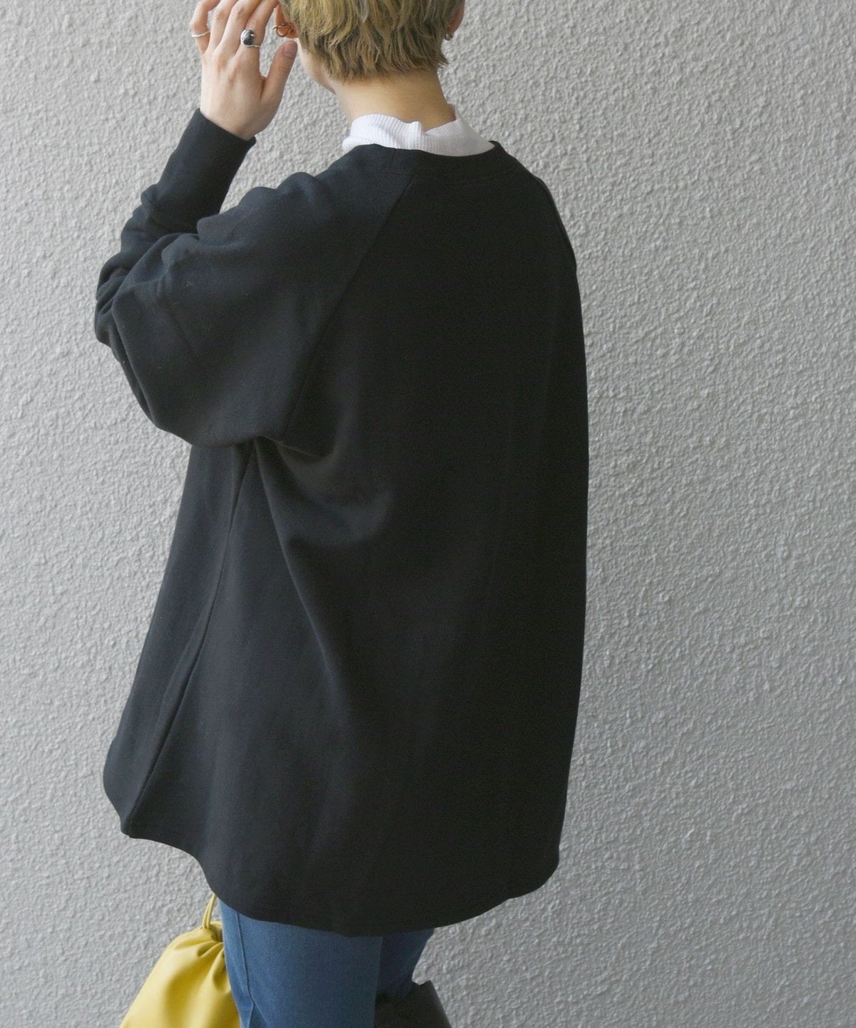 【SHIPS any別注】THE KNiTS: ロゴ ロングスリーブ スウェット