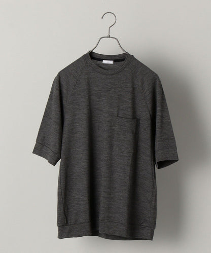 SHIPS: 【ウォッシャブル】 super 100s 梳毛ウールジャージ クルーネックTシャツ