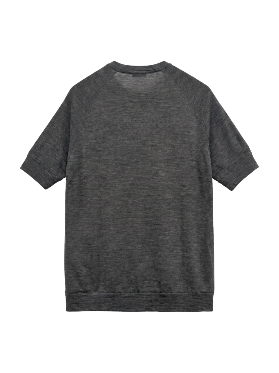 SHIPS: 【ウォッシャブル】 super 100s 梳毛ウールジャージ クルーネックTシャツ