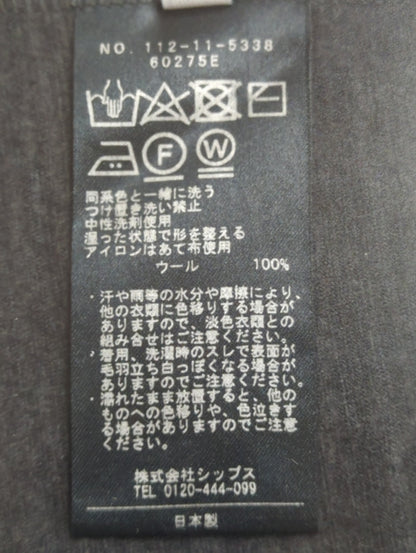 SHIPS: 【ウォッシャブル】 super 100s 梳毛ウールジャージ クルーネックTシャツ