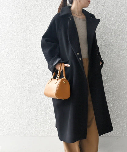 【WEB限定】SHIPS any: バルマカーン コクーン コート 24FW