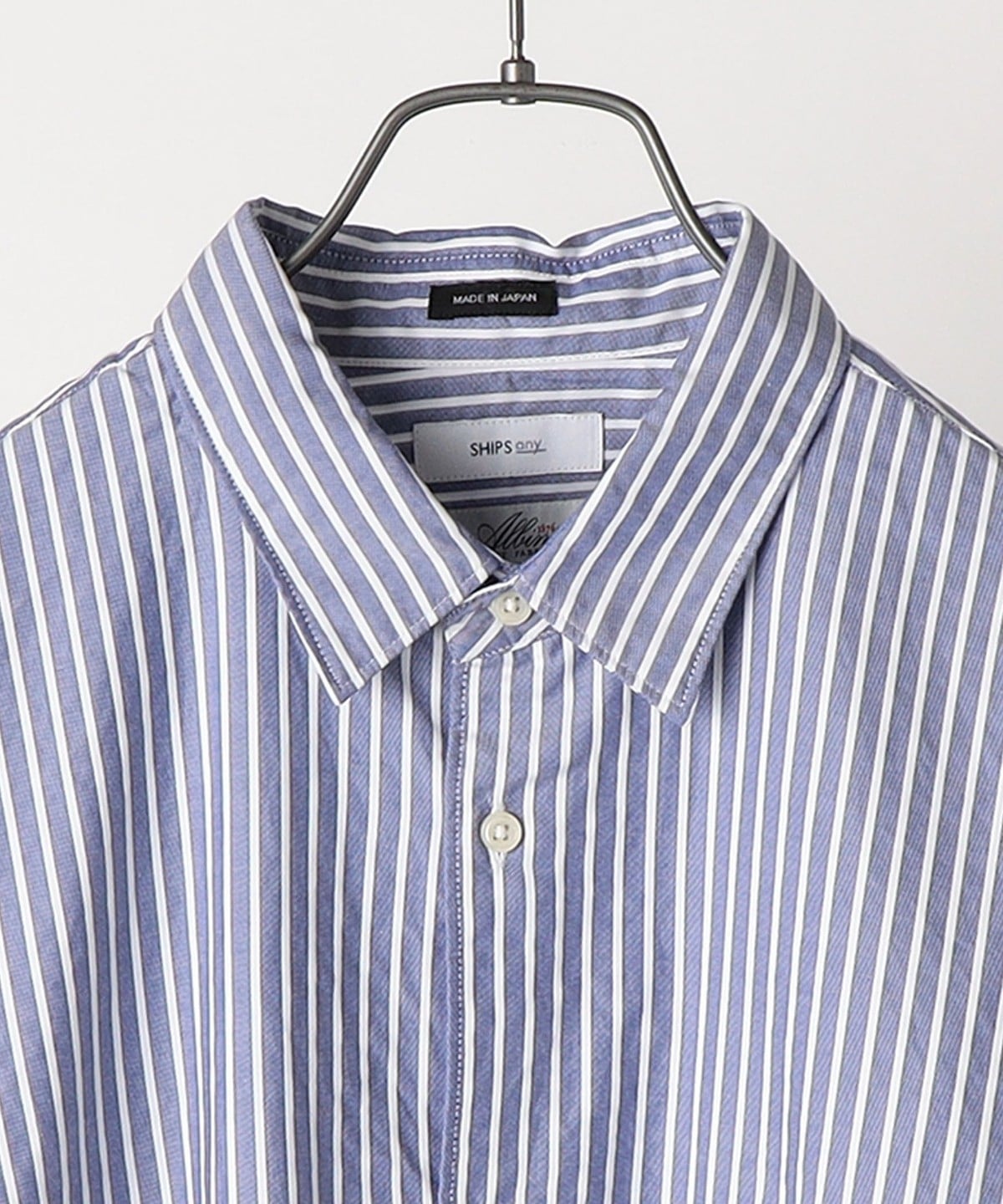 SHIPS any: ALBINI コットン オックス 長袖シャツ