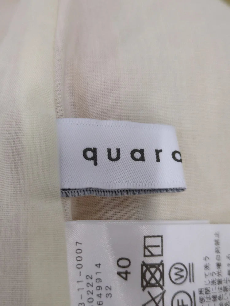 quaranciel:〈洗濯機可能〉ヘンプ ワイド タック パンツ