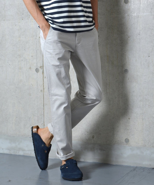 SHIPS: 17SS コンパクトストレッチ スリムテーパード チノパンツ