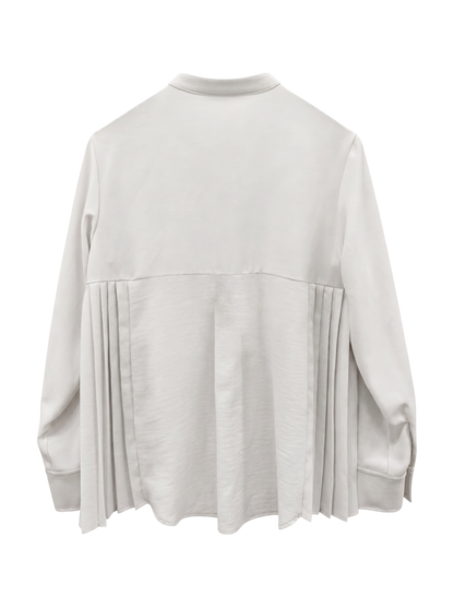 【WEB限定】〈手洗い可能〉ストレッチ ジョーゼット プリーツ ブラウス