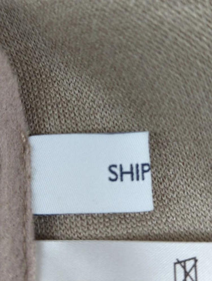 SHIPS any: ジャージメルトン フレア Vネック ワンピース
