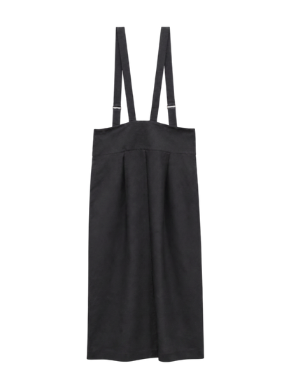 【SHIPS別注】assiette:〈手洗い可能〉メタリック サスペンダー スカート