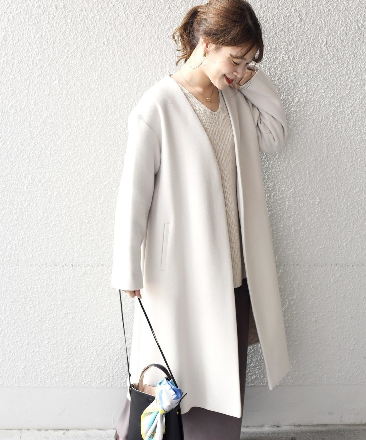 BELLANDI ノーラペルコート