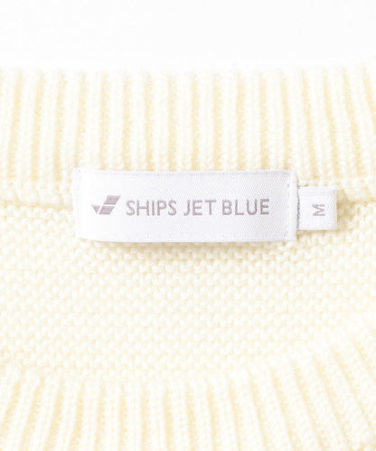 SHIPS JET BLUE: 《洗濯 可能》コンビネーションボーダー ニット