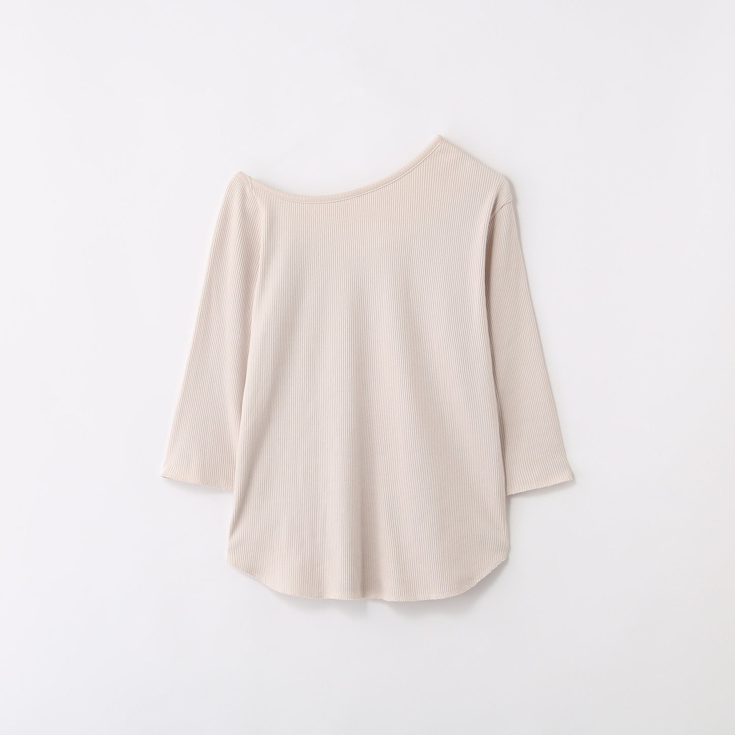 Prefer SHIPS:7部袖アシンメトリーカットソー