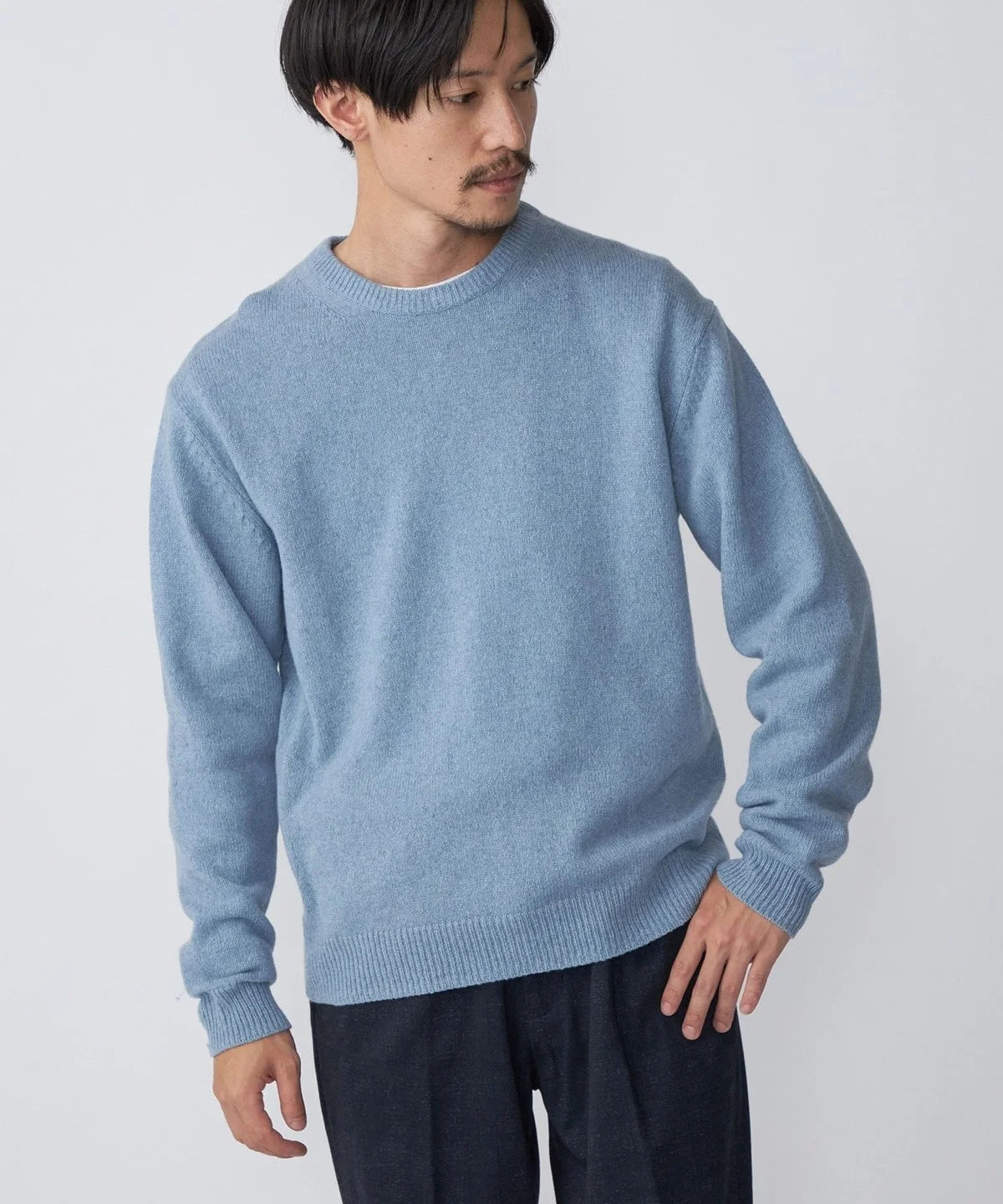 SHIPS: リサイクル カシミヤ クルーネック ニット