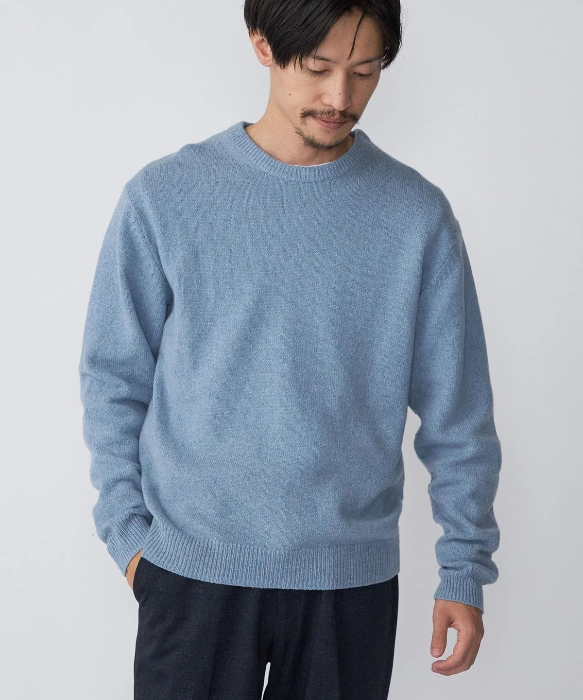 SHIPS: リサイクル カシミヤ クルーネック ニット