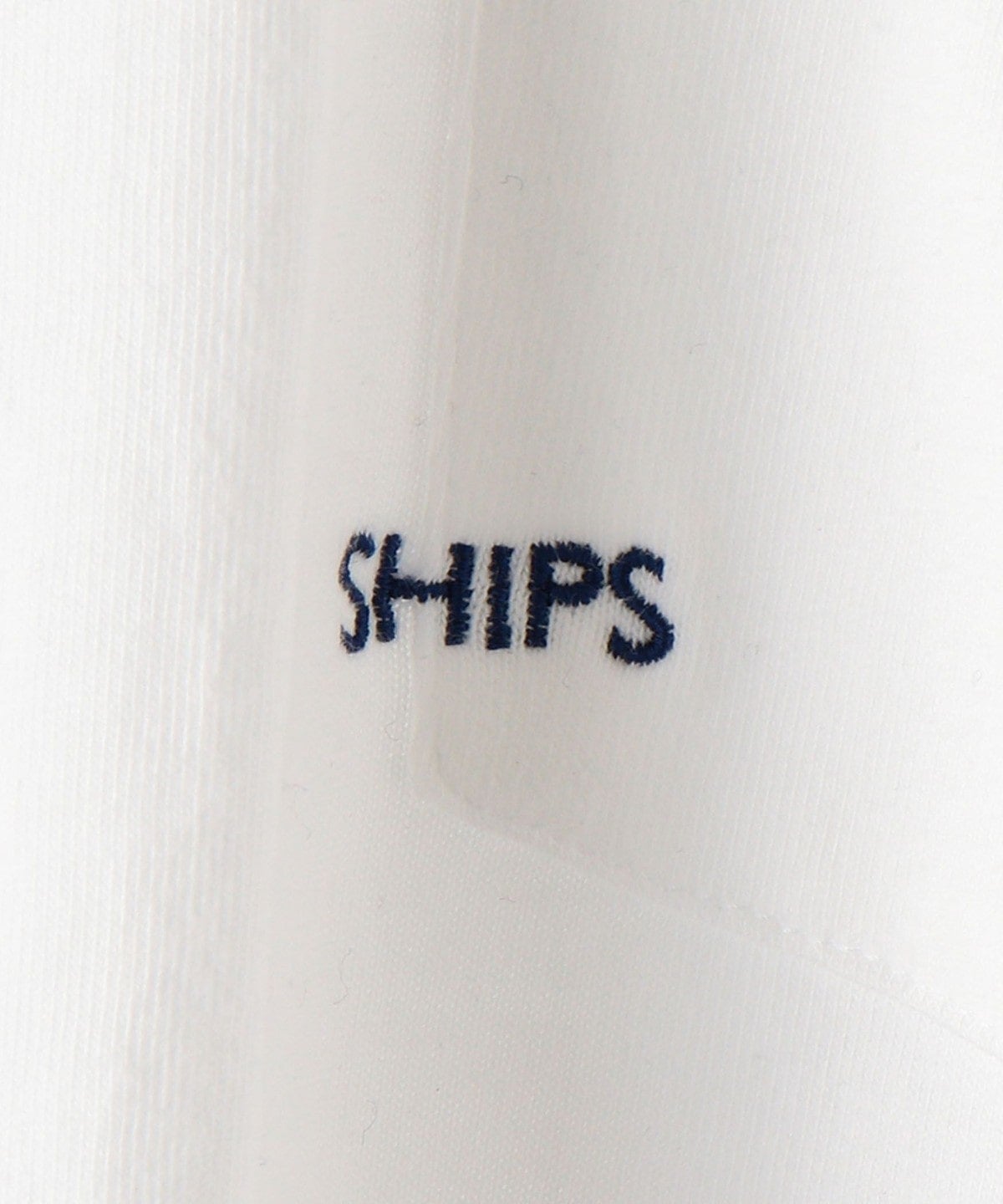【WEB限定】SHIPS: マイクロ SHIPSロゴ ポケット Tシャツ