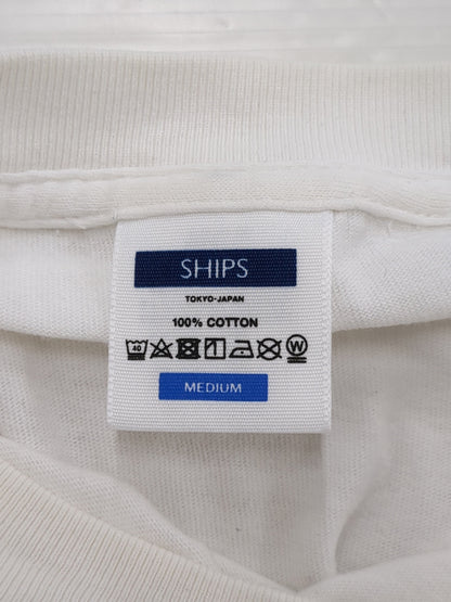 【WEB限定】SHIPS: マイクロ SHIPSロゴ ポケット Tシャツ