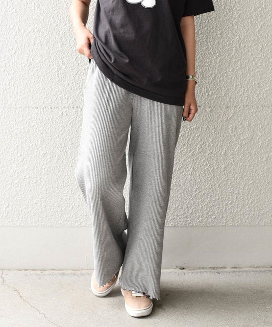 Khaju:リブリラックスパンツ