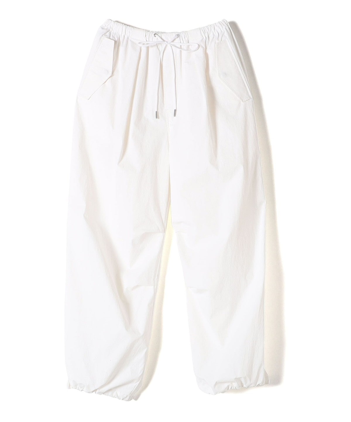 〈手洗い可能〉裾ドロスト ナイロン カーゴ パンツ