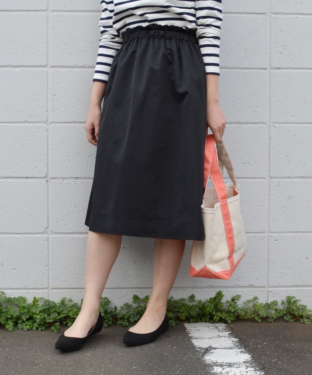 liflattie ships:タフタ ギャザースカート 16FW
