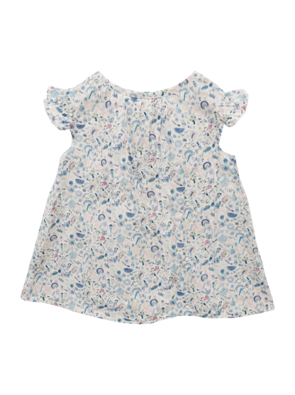 SHIPS KIDS:リバティ ピンタック ノースリーブ ブラウス(100〜130cm)