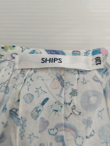 SHIPS KIDS:リバティ ピンタック ノースリーブ ブラウス(100〜130cm)