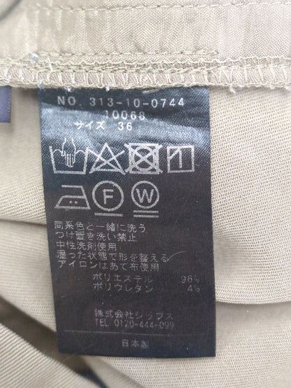 〈手洗い可能〉ソリッドセミワイドパンツ