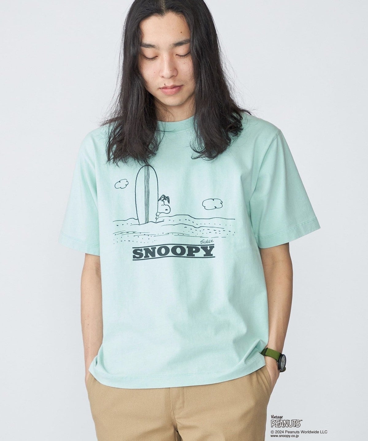 SHIPS: VINTAGE PEANUTS スヌーピー プリント Tシャツ 24SS