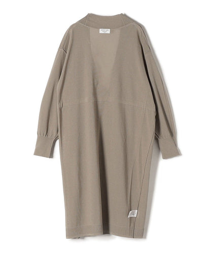 〈手洗い可能〉 ペーパーポリ ロングスリーブ ミディ カーディガン