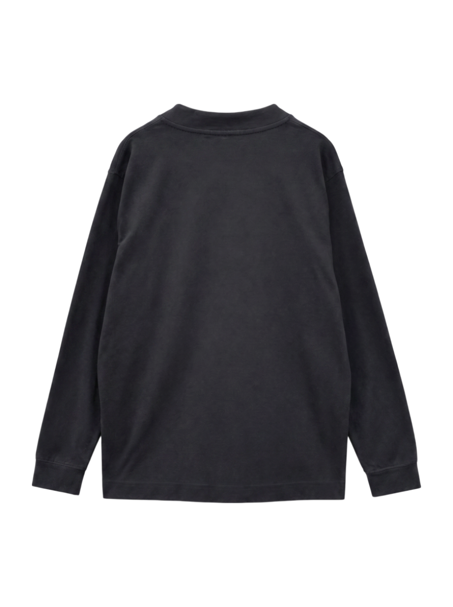 SHIPS:〈抗菌・防臭〉テレワーク ビズ ワンポイント ロゴ クルーネック Tシャツ (ロンT)