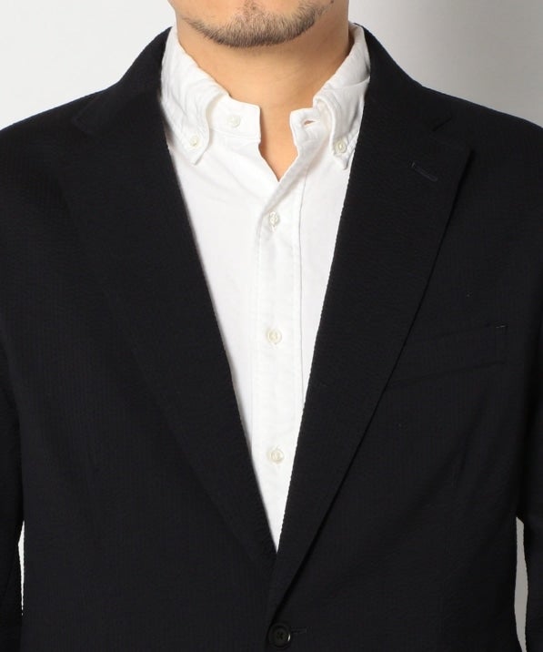 SHIPS: セットアップ GENTLE WOOL シアサッカー 2ボタン ジャケット
