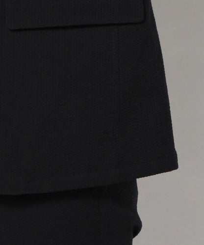 SHIPS: セットアップ GENTLE WOOL シアサッカー 2ボタン ジャケット