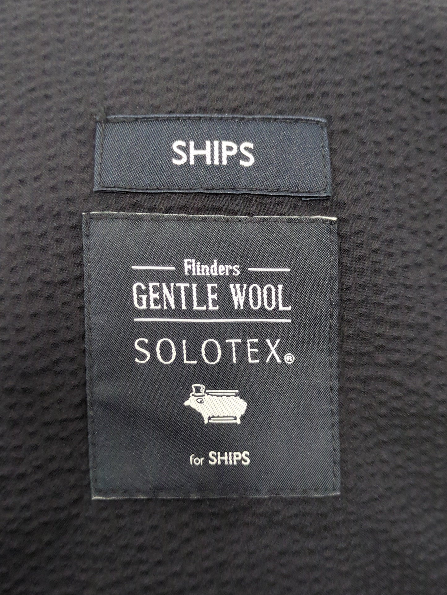 SHIPS: セットアップ GENTLE WOOL シアサッカー 2ボタン ジャケット