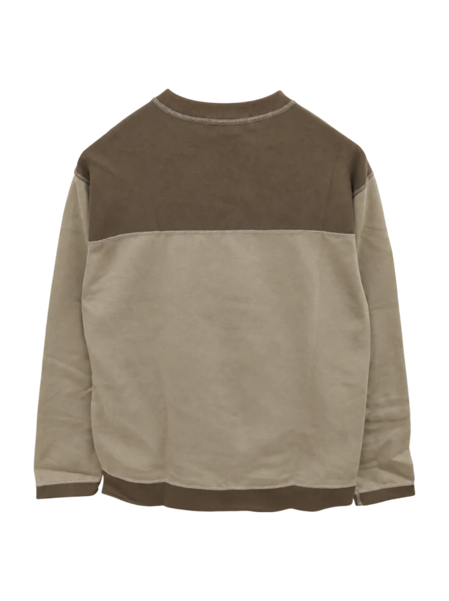 SHIPS: japan quality ダンボール 切り替え ロングスリーブ Tシャツ(ロンT)