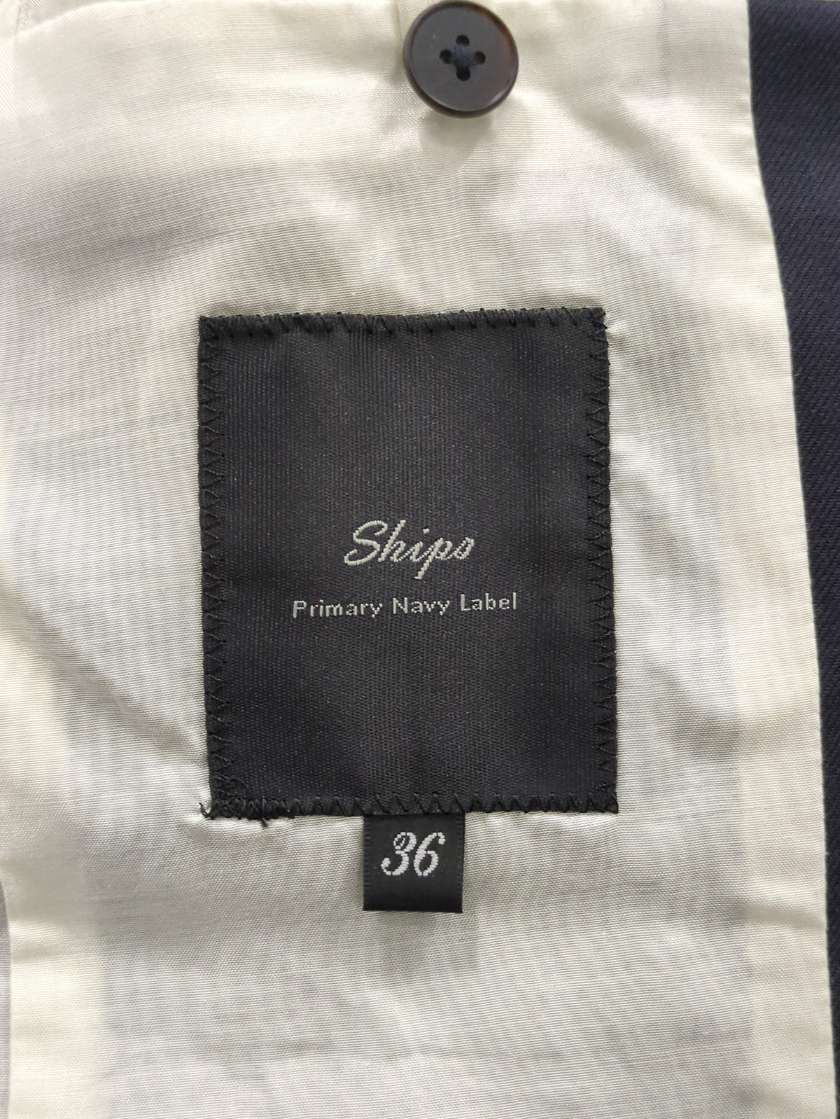 PrimaryNavyLabel:ウールコットンダブルジャケットnavy