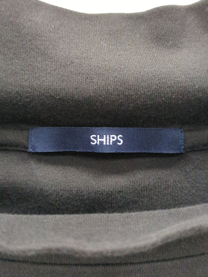 SHIPS: プラチナム コットン ハイネック プルオーバー (ロンT)